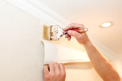 Pose de papier peint à Pougnadoresse — revêtements muraux et toiles de verre